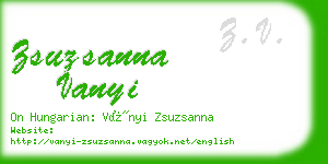 zsuzsanna vanyi business card